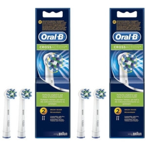 Repuesto Cepillo Eléctrico Oral-b Cross Action Pack X2 4u