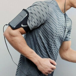 Estuche Porta Celular Nike Para Mano De Deporte Negro Negro Talle Único