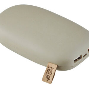 Batería De Respaldo Power Bank 10.400mah Grey Lime Gris